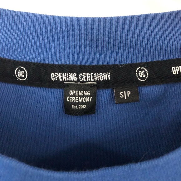 Opening Ceremony S Co-Ord blue red Sweatpants and Crop Top - Picture 9 of 16